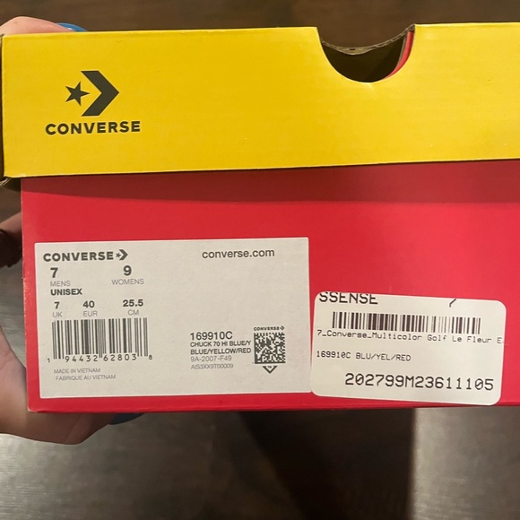 Worn Once Converse X Golf Wang Sneakers. - Picture 2 of 5